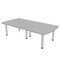 Skutchi Designs 45 in W, 96 in L, 29 in H, Engineered Wood Top, Grey HAR-AREC-46X93-PT-01 - alternate 1